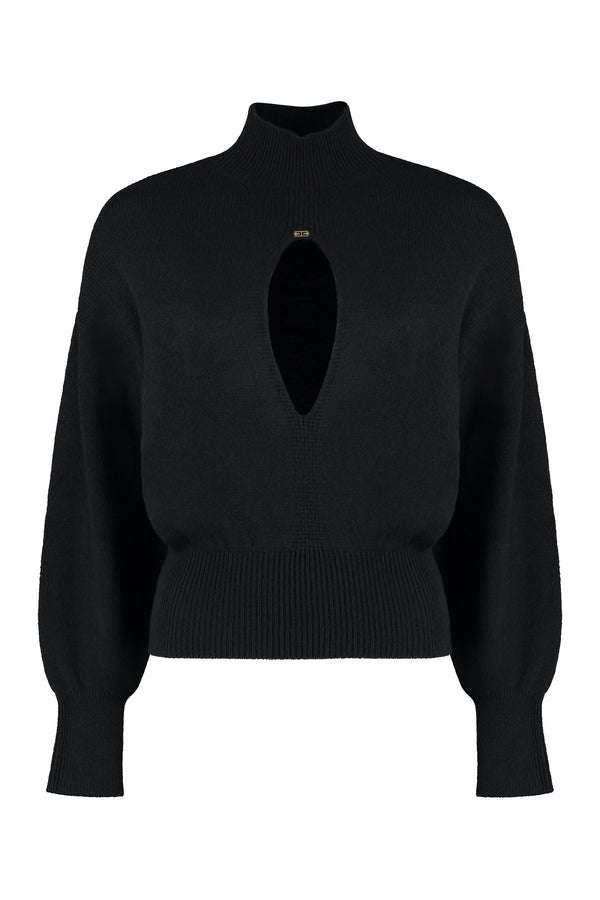 Wool and cachemire turtleneck pullover-0